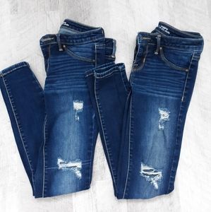 Mossimo destructed mid rise skinny Jeans